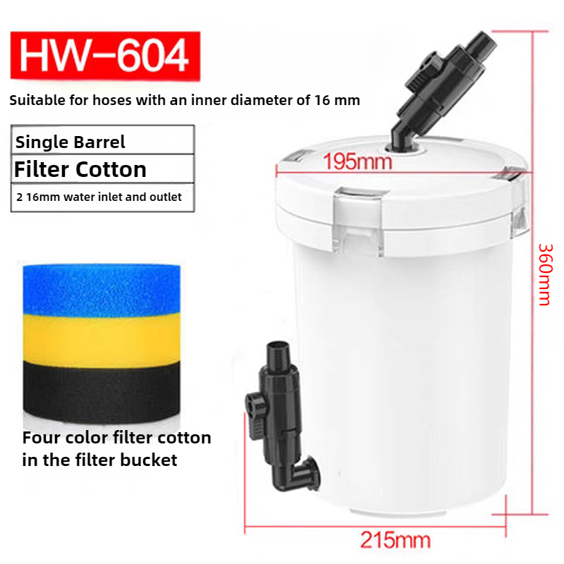Reef Tank Filter - Filtro Esterno Silenzioso per Acquario HW-604