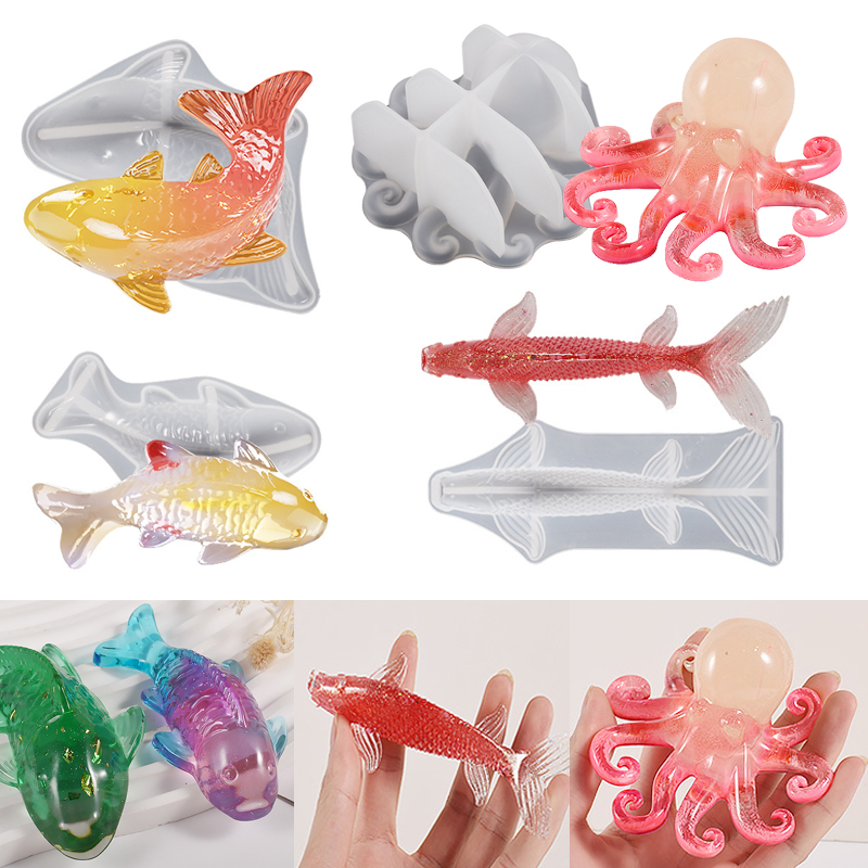 Marine Fish Tank - Stampo in Silicone per Resina Epossidica