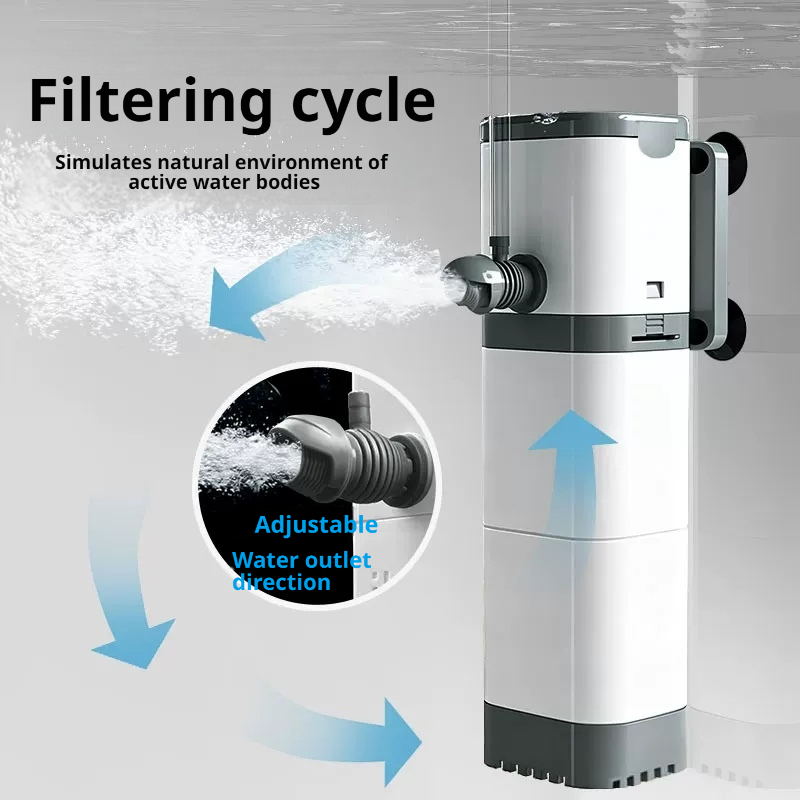 Reef Tank Filter - Pompa filtro per acquario, sommergibile, silenziosa,