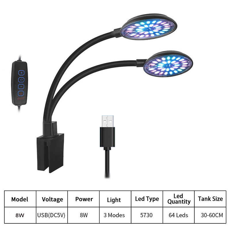 USB Acquario LED Luce per acqu - Aquarium Marine Lights recensione e prezzo