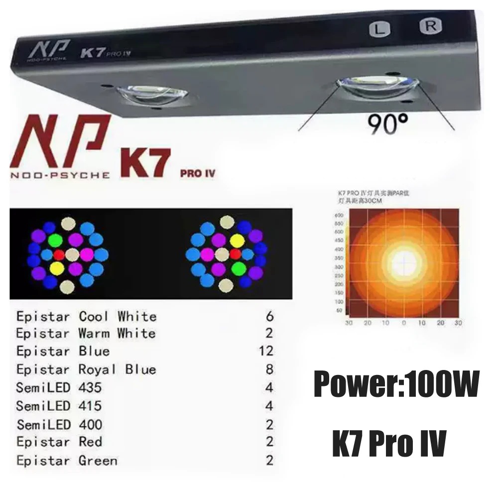 Noopsyche NP K7Pro IV 100W App - Reef Aquarium recensione e prezzo